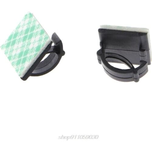 30Pcs Car Wire Clip Black Cable Tie Rectangle Holder Mount Clamp Self-adhesive M24 21 Dropshipping