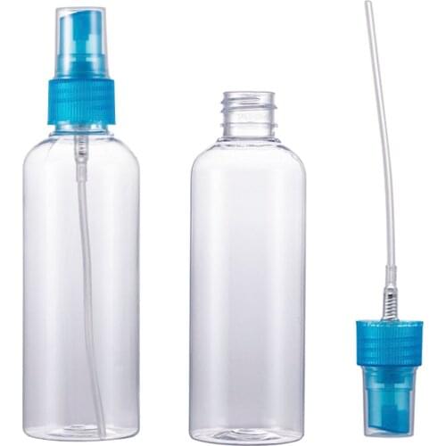 5Pcs/set Makeup Beauty Gadget Portable Transparent Refillable Bottle Clear Plastic Perfume Empty Spray Bottle Travel 60ml