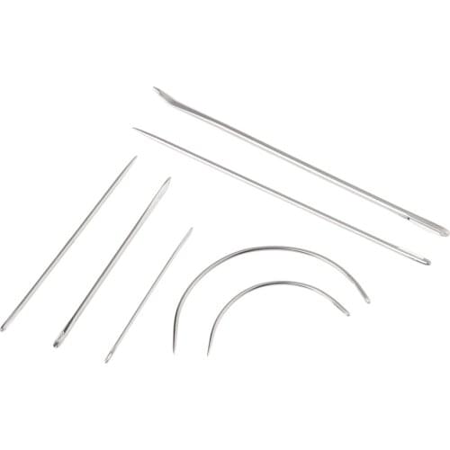 7pcs Sewing Needles Patching Tool 7 Hand Repair Upholstery Sewing Needles Carpet Leather Curved Canvas