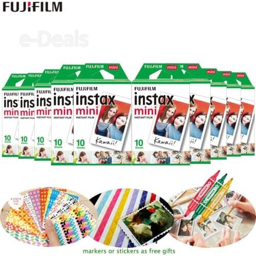 Fujifilm Instax Mini Film 10-100 Sheets White Photo Paper for Instax Mini 9 8 8+ 7s 25 50s 70 90 Camera, Share Printer SP-1 SP-2