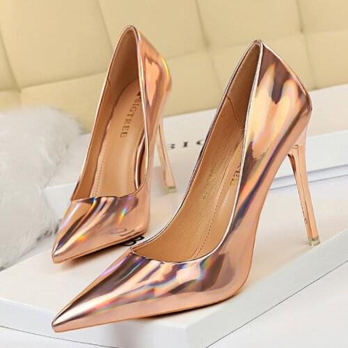 BIGTREE Shoes High Heels Women Pumps Sexy Stiletto High Heels Shoes Women Luxury Rhinestone Pump Heels Wedding Party Shoes Ladie