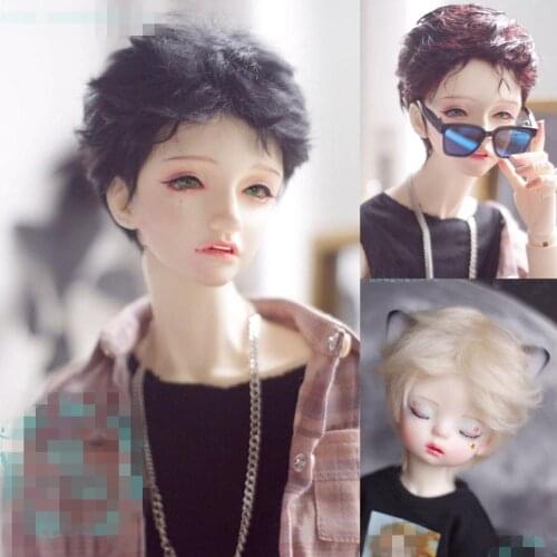 BJD Doll Wig 1-3 1-4 1-6 size Mohair wig short hair doll accessories