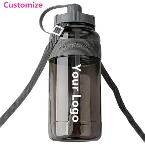 Large Water Bottle 2000ML Portable Outdoor Sports Safety Solid PC Plastic Drinking Cup Birth Gift Men Couple Use Travail