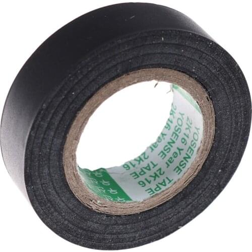 Black 20M PVC Flame Retardant Insulating Tape Adhesive Vinyl Electrical Insulation Tape Roll Heat Resistant Electrical Power