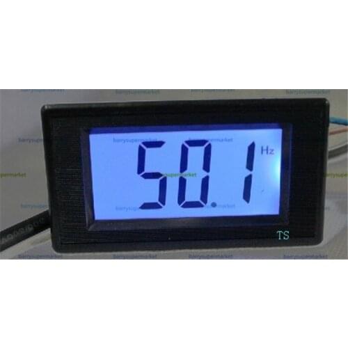 10-199.9Hz Blue LCD HZ Digital Frequency Meter 80-300V AC Frequency Panel hertz Meter Frequency Monitor