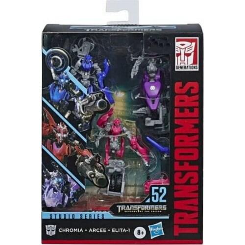 8cm Hasbro Transformers toys Speelgoed Deluxe Class Studio Serie 52 Arcee Chromia Elita-1 Action Figure Model Speelgoed Voor