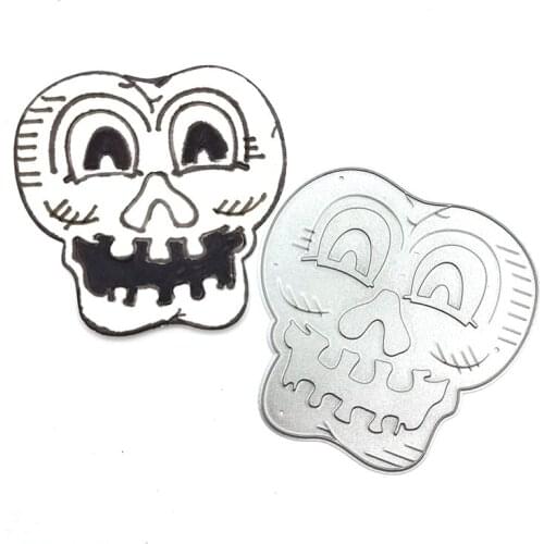 Julyarts Skull Die Cuts Scrapbooking Dies Metal Craft Supplies Craft Cutting Die Embossing Stencil for Handmade