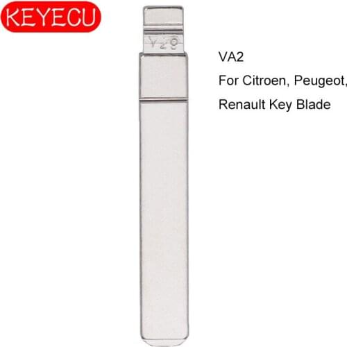 KEYECU 10PCS KEYDIY Universal Remotes Flip Blade , VA2 for Citroen, Peugeot, Renault