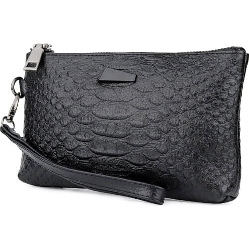 Crocodile pattern Genuine leather Cosmetic bag makeup bag women organizer pouch purse Professional cosmetic bag women clutch bag