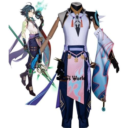 Genshin Impact Liyue Harbor Xiao Outfit Games Customize Cosplay Costumes