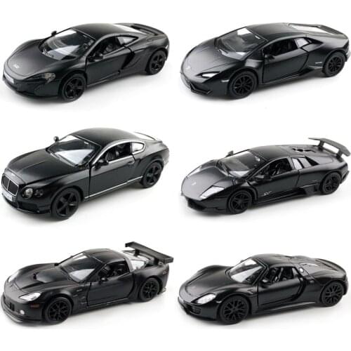 1:36 Scale Chevrolet Camaro Diecast Metal Car Model For Collection Alloy Model With Pull Back Matte Black Car Kids Toy Gifts