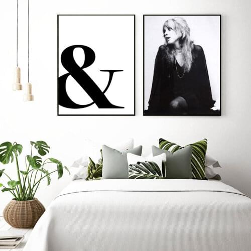 Fashion Poster Black White Vintage Canvas Photography Cool Girl Quote Painting Art Print Wall Picture For Living Room Home Decor