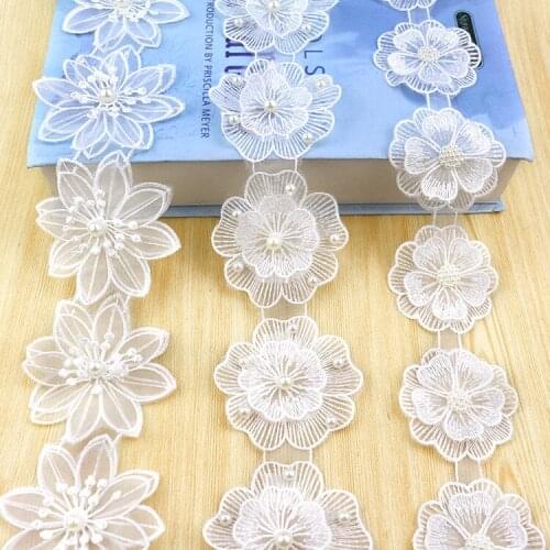 New Lace Edge Heavy Industry Beaded Lace Barcode Patch Patch All-match without shipping 6.21