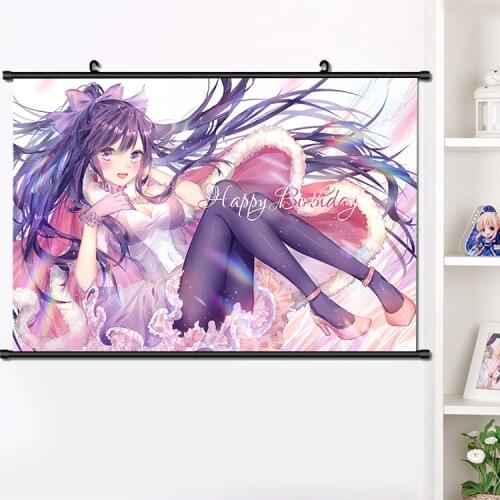 NEW Cute Anime DATE A LIVE Yatogami Tohka Girls Persona Wall Scroll Mural Print Poster Home Decor Collectible Art Gifts 40*60 cm