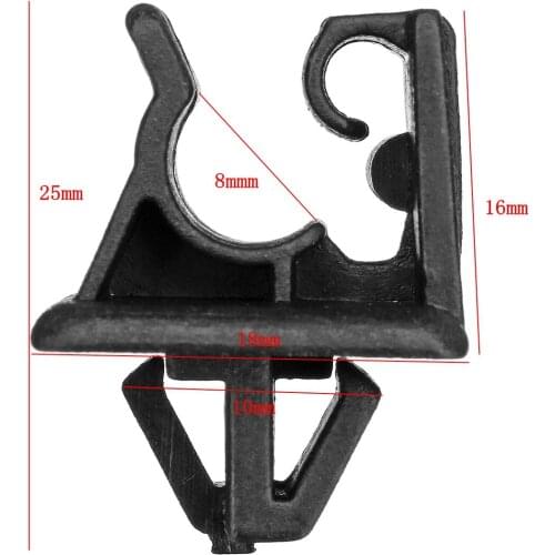 Car Bonnet Hood Prop Support Rod Clamp Rivet Clip Kit Black 81174-21010 8117421010 For Kia For Hyundai