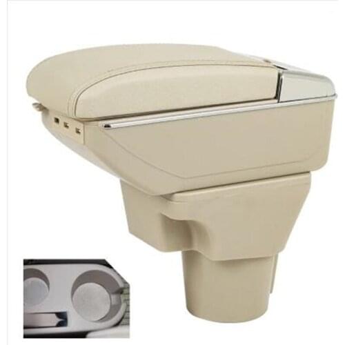 For Kia Rio II armrest box Kia Rio 2 central Store content box cup holder 2006-2011 Automotive retrofit accessories