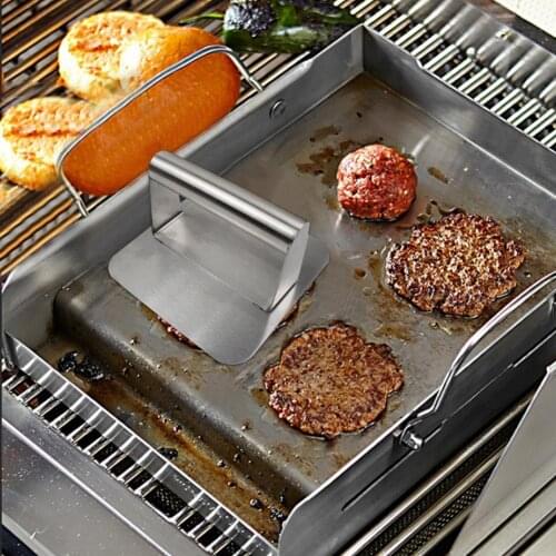 Stainless Steel Meatloaf Burger Press Meat Press Round Burger Smasher For Professional Barbecue Accessory Kit