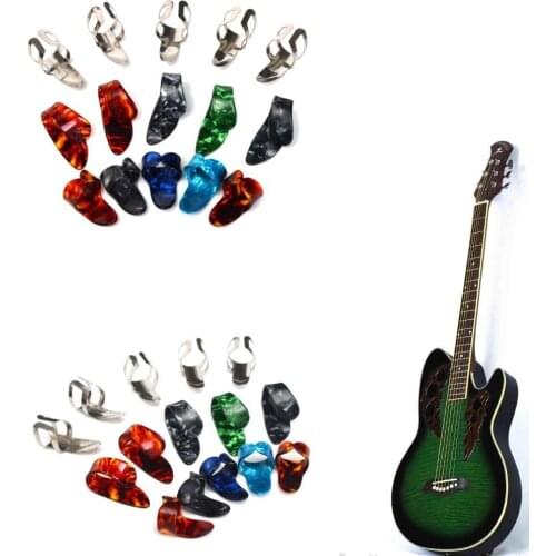 Durable 3ply Truss Rod Cover with Screw Colorful Thumb Picks for Guitar Parts