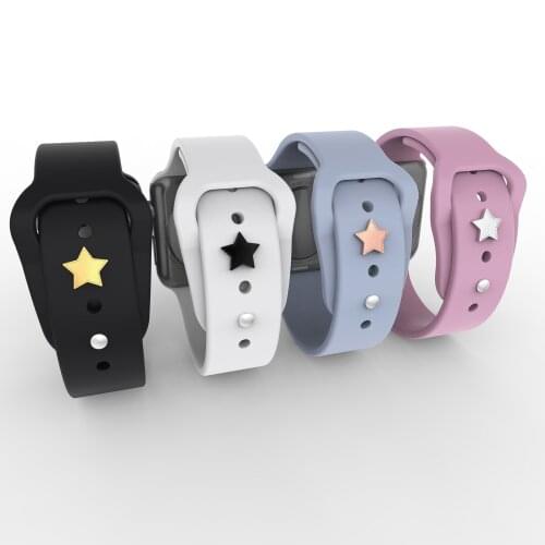 CallanCity-For Apple Watch Band Charms Smart Watch Band Accessory Watch Straps Decorative Watch Straps Stud-Star Shape