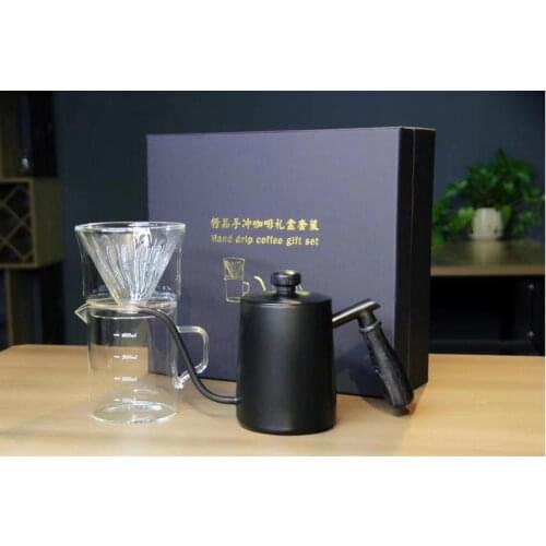 Hand drip coffee gift set/Elegant drip coffee pot set /perfect gift for coffee lover with high quality and competitive price