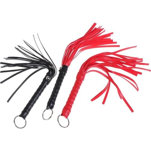 Handle PU Leather Whip with Tassel Spanking Paddle Whip Knout Flirting Sex Toys for SM Adult Games Erotic Accessories-30
