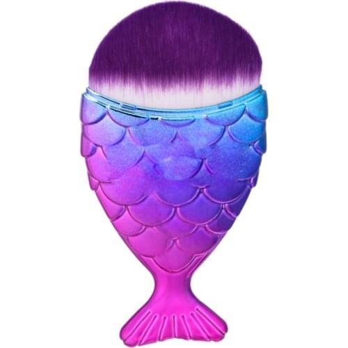 Fish Tail Mermaid Makeup Brush Powder Foundation Contouring Blusher Cosmetic New