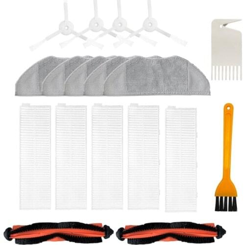 Washable Main Brush Side Brush Hepa Filter Mop Cloth Replacement for Xiaomi Mijia G1 Robot Vacuum Cleaner Accessories
