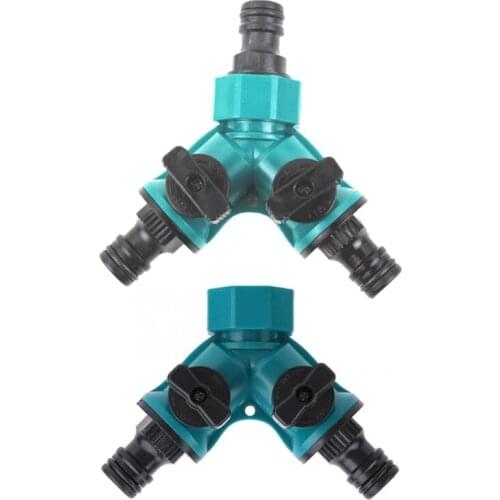 Irrigation Y Shape Tap Connector Garden Hose Adapter Splitter Garden Watering Irrigation System Tool Quick Coupling Drip