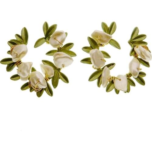 Brooches For Women Enamel Pin Broche Japanese And Korean Jewelry Baroque Shaped Pearl Retro Exaggeration, Fresh Simple Luxury