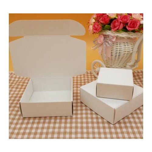 19 sizes White Carton Kraft Paper wedding gift Box,small white cardboard paper packaging box,Gift Handmade Soap paper craft