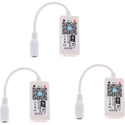 3pcs Mini WiFi Remote Control Smartphone Controller for RGB LED Lights Lamps