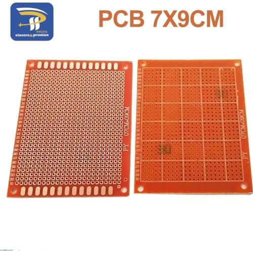 10PCS 7x9cm 7*9cm Single Side Prototype 2.54mm PCB Breadboard Universal Board Experimental Bakelite Copper Plate Circuirt Board