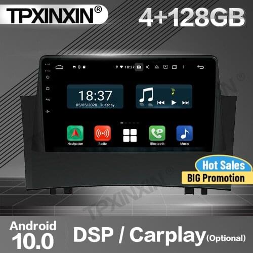 4+128G Carplay Car Radio 2 Din Stereo Receiver Android For Renault Megane II 2004 2005 2006 2007 2008 GPS Player Audio Head Unit