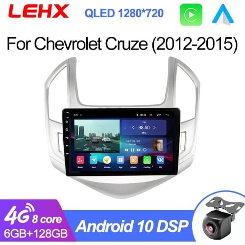 LEHX Puls Android 10 8 Core Wifi Car Radio Multimedia Video Player For Chevrolet Cruze 2012-2015 Navi GPS 2 din dvd