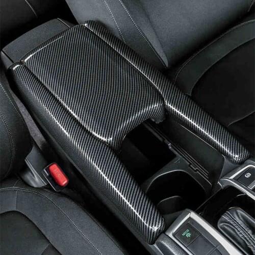 Car Armrest Box Protective Cover Trim Car Inner Central Armrest Decorative Modification For Honda Civic 10Th 2016 2017 2018 2019