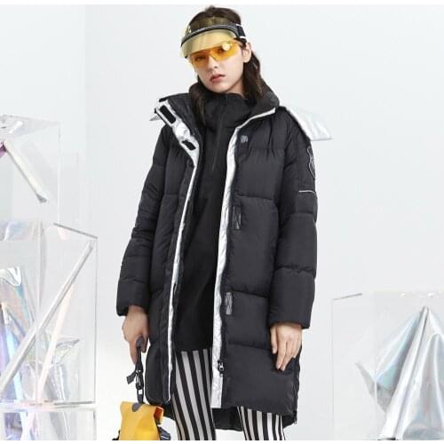 BOSIDENG puff colleciton down jacket womens new goose down warm thicken jacket fashion long parka