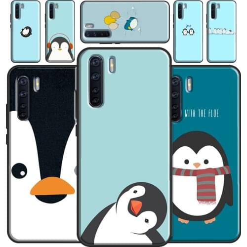 Penguin Case For OPPO Reno2 Z Find X3 Pro A3S A5S A15 A52 A72 A83 A91 A93 A5 A9 A31 A53 2020 Cover
