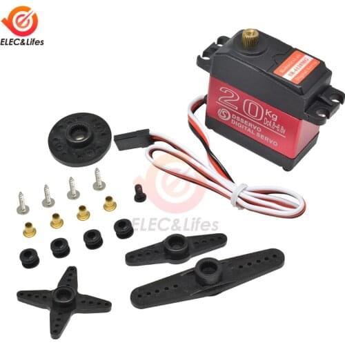 SR-6120MG Digital Servo 20KG 180 270 Degree High Torque Metal Steering Gear Servo MCU control for Robot mechanical arm RC DIY