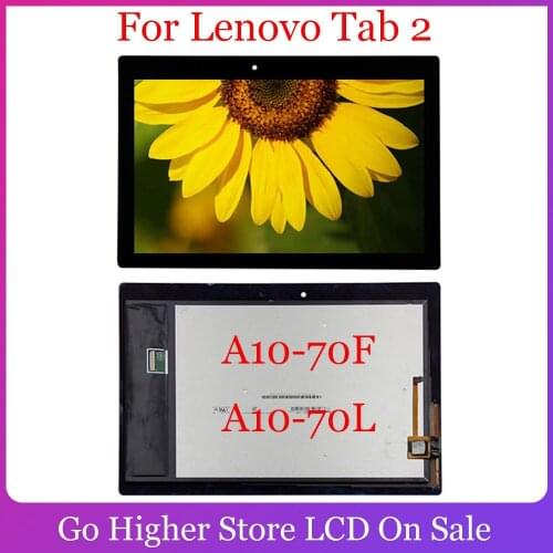 For Lenovo Tab 2 A10-70 2gen A10-70F A10-70L Display Panel LCD Combo Touch Screen Glass Sensor Replacement Parts