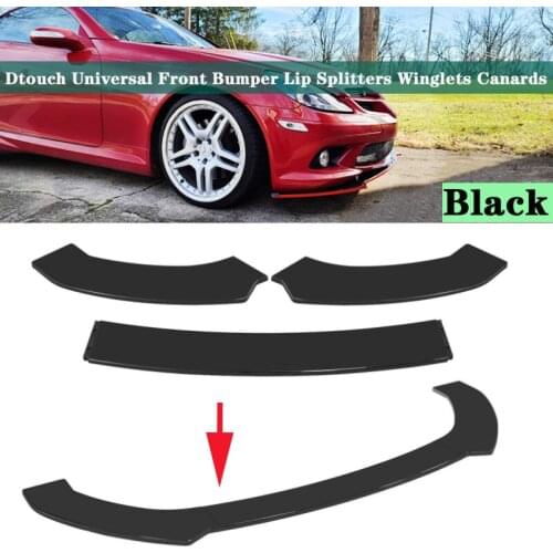 Dtouch Universal Fit For Front Bumper Lip Splitters Winglets Canards