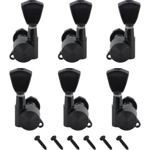 FLEOR 6pcs 3L3R Guitar Strings Locking Tuners Machine Heads Tuning Pegs for LP Electric Guitar
