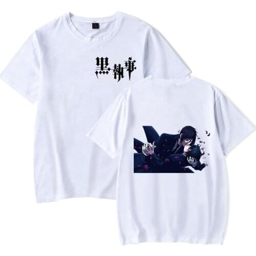 Aikooki Hot Sale Black Butler T-shirt Men/Women Fashion Casual Harajuku Style Anime T shirt Print Black Butler Short T-shirts