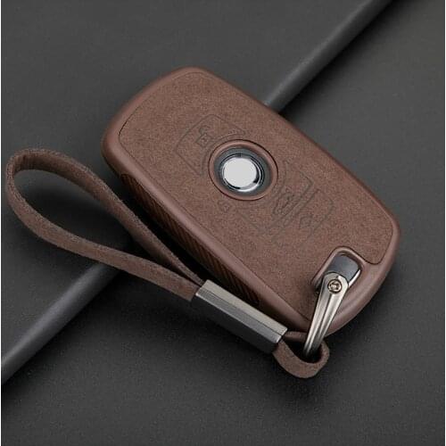 Leather TPU Car Key Case For BMW 3 5 6 X1 M1 GT F20 F10 F30 520 525 520I 530D E34 E46 Keychain Bag Remote Fob Cover