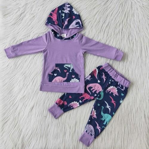 Hot Sale Baby Boys Girls Clothes Long Sleeve Hoodie Set Infant Kids Fall Winter Casual Wear Clothes Infant Boys Children Clothes