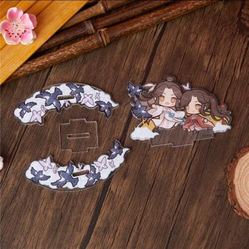 Anime Merch Mo Dao Zu Shi Cute Printing Tumbler Acrylic Stand Figure Standees Desktop Decoration MDZS Wei Wuxian Lan Wangji Fans