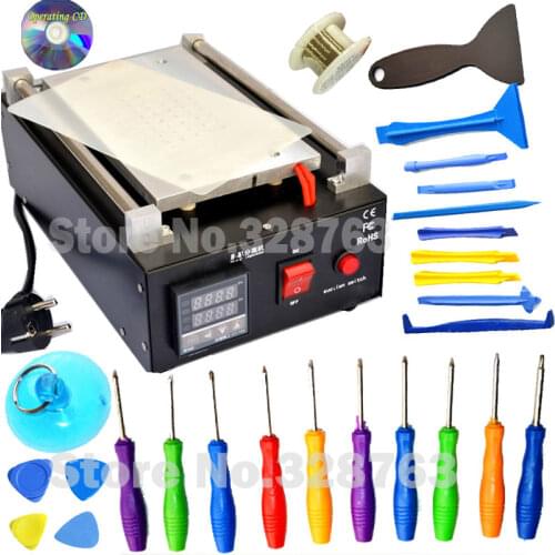 Mobile phone Built-in Pump Vacuum Metal Body Glass LCD Screen Separator Machine Max 7 inches Seperator to Repair