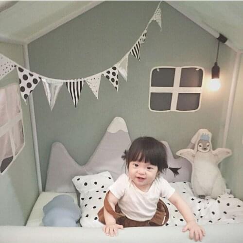 Childrens Baby Anti-Collision Snow Stitching Bumper Crib Protection Infant Baby Soft Bed Baby Bedding Room Decoration