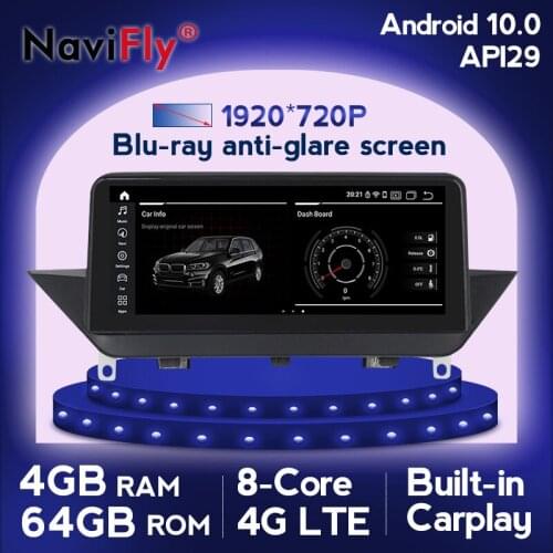 NaviFly New 10.25" 12.3" Android 10.0 Car Multimedia Player Carplay For BMW X1 E84 2009-2015 MSM8953 8Core 4G+64G Android Auto
