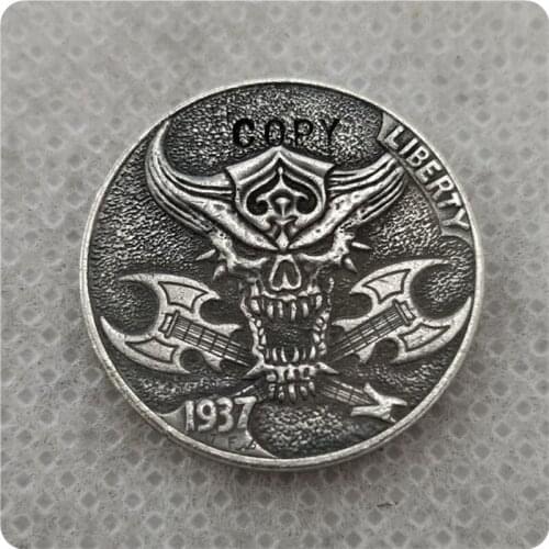Hobo Nickel Coin_Type #60_1937-D BUFFALO NICKEL copy coins commemorative coins collectibles