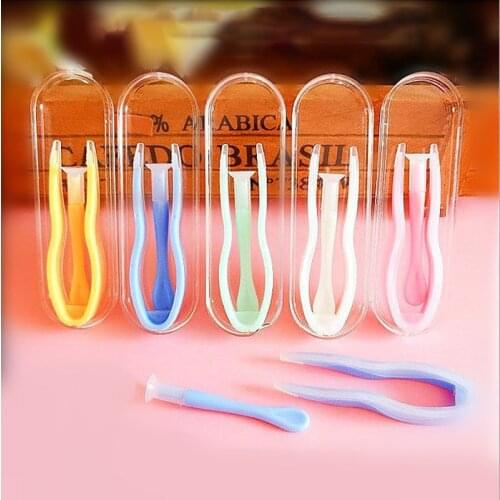 1 Set New Multicolor Contact Lenses Tweezers and Suction Stick for Special Clamps Tool Contact Lens Inserter Remover